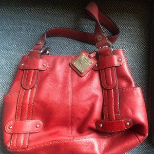 Tignanello Red Leather Purse